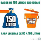Saco De Lixo 150 Litros 100 Un Verde Mega Reforçado Verde