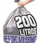 Saco De Lixo 200 Litros 100 Un Cinza Reforçadíssimo Cinza