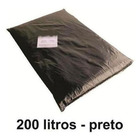 Saco De Lixo 200 Litros Preto 200l Reforçado 0,2 Micra 15 Kg
