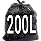 Saco De Lixo 200 Litros Preto Super Reforçado