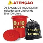 Saco De Lixo 200 Litros Preto Super Reforçado