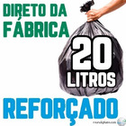 Saco De Lixo 20 Litros 100 Un Preto Reforçado Preto