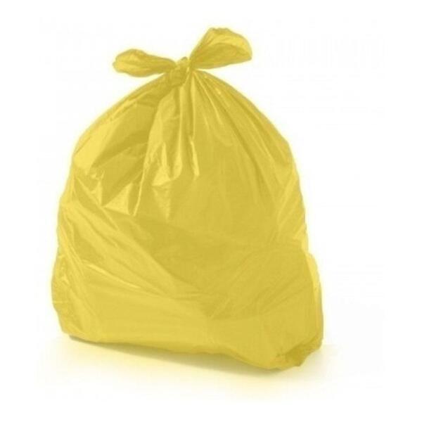 Saco De Lixo 20 Litros Amarelo Com 100un Recicláveis