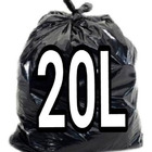 Saco De Lixo 20l Litros Preto 100 Unidades Resistentes Preto