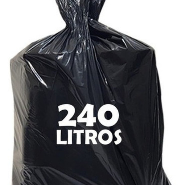 Saco De Lixo 240 Litros Super Reforcado 100 Unidades Lx240 Pr