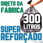 Saco De Lixo 300 Litros 100 Un Preto Super Reforçado