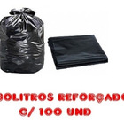 Saco De Lixo 30l Preto Reforçado 100 Unidades Fabricante Preto