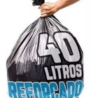 Saco De Lixo 40 Litros 100 Un Preto Reforçado Mega Promoção P