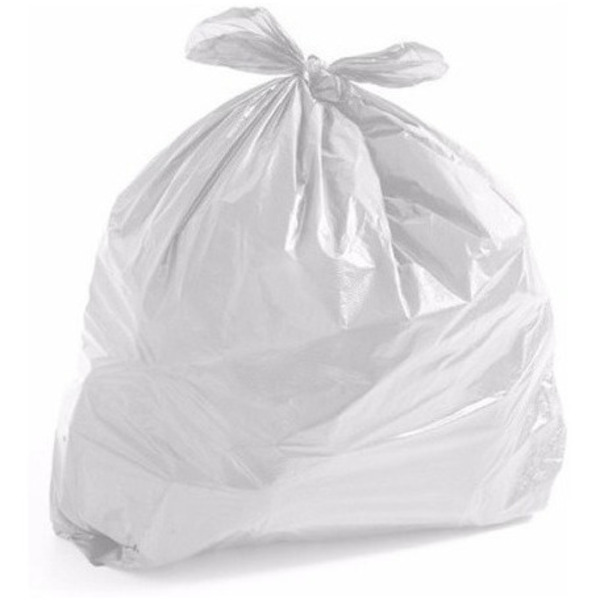 Saco De Lixo 40 Litros Branco Com 100 Unidades Comum