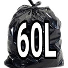 Saco De Lixo 50 Litros Preto 100 Unid. Resistentes