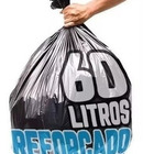 Saco De Lixo 60 Litros 100 Un Preto Reforçado Otima Qualida