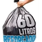 Saco De Lixo 60 Litros 100 Un Preto Reforçado Otima Qualidad