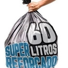 Saco De Lixo 60 Litros 100 Un Preto Super Reforçado Preto