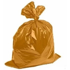 Saco De Lixo 60 Litros 100 Unidades Colorido Reforçado Laranja