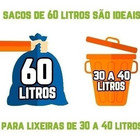Saco De Lixo 60 Litros 100 Unidades Colorido Reforçado Vermel