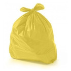 Saco De Lixo 60 Litros Amarelo Com 100 Unidades Recicláveis