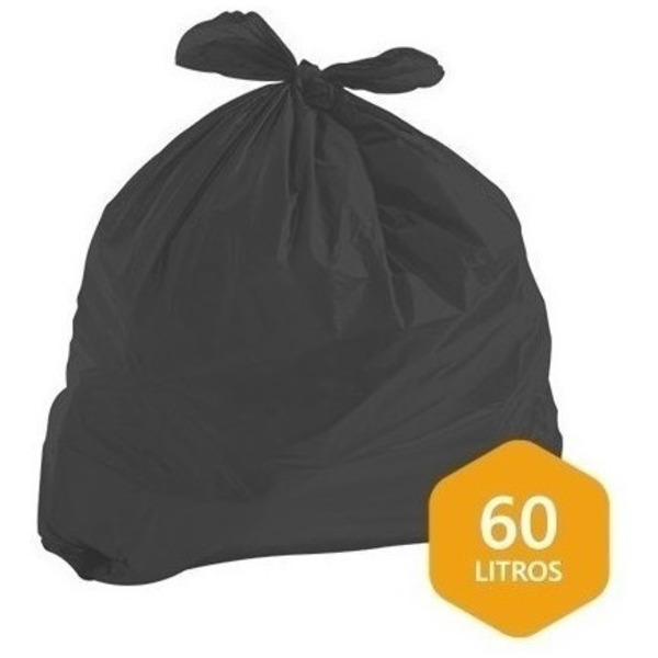 Saco De Lixo 60 Litros Intermediário 100 Unidades