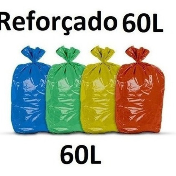Saco De Lixo 60 Litros P6 Reforçado Vermelho