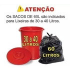 Saco De Lixo 60 Litros Preto 100 Unid Resistente Preto