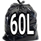 Saco De Lixo 60 Litros Preto 100 Unid Resistente Preto