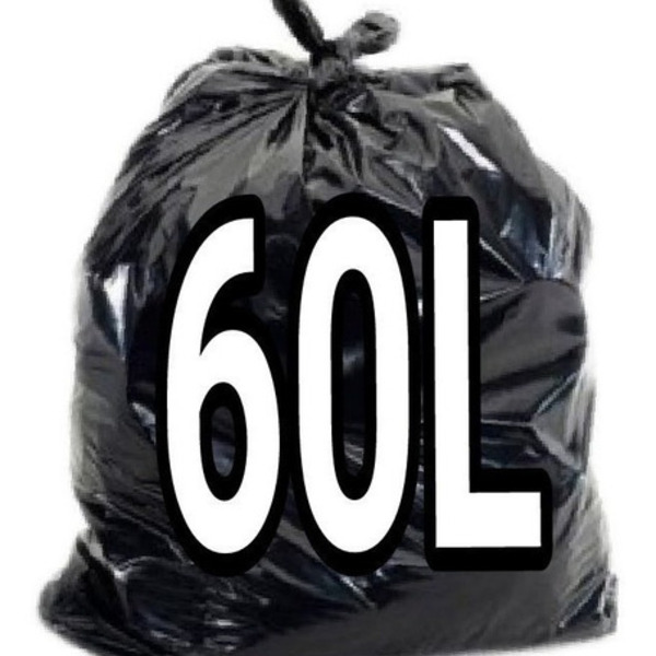 Saco De Lixo 60 Litros Preto Super Reforçado 100un Fábrica