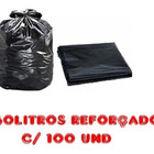 Saco De Lixo 60l 100 Un Preto Reforçado