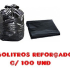 Saco De Lixo 60l Preto Reforçado 100 Unidades Fabricante Preto