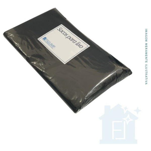 Saco De Lixo 60l Preto Resistente 100un
