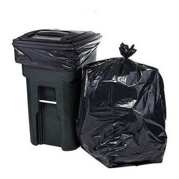 Saco De Lixo 60lt Resistente Preto 70x80 Pacote Com 100 Un Pr