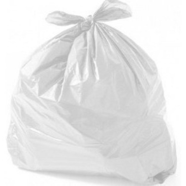 Saco De Lixo Branco De 60 Litros Pacote Com 100 Unidades Bran