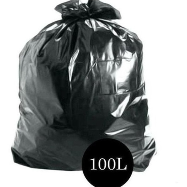 Saco De Lixo Comum Preto 100lts Pct C/100 Un