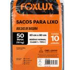 Saco De Lixo Foxlux 50l 80x63cm 10 Un