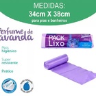 Saco De Lixo - Lavanda - Pia Ou Banheiro - Top Lixo - 40 Unid