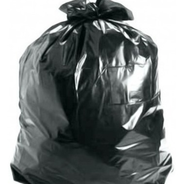 Saco De Lixo Plástico Preto 60 Litros Com 100 Unidades