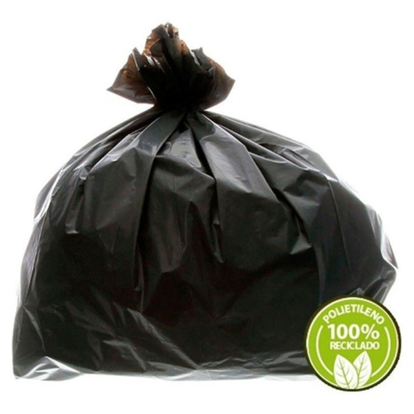 Saco De Lixo Preto 100 Litros 0,035mm 100un