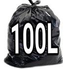 Saco De Lixo - Preto - 100 Litros -  Top Lixo - 15 Unidades