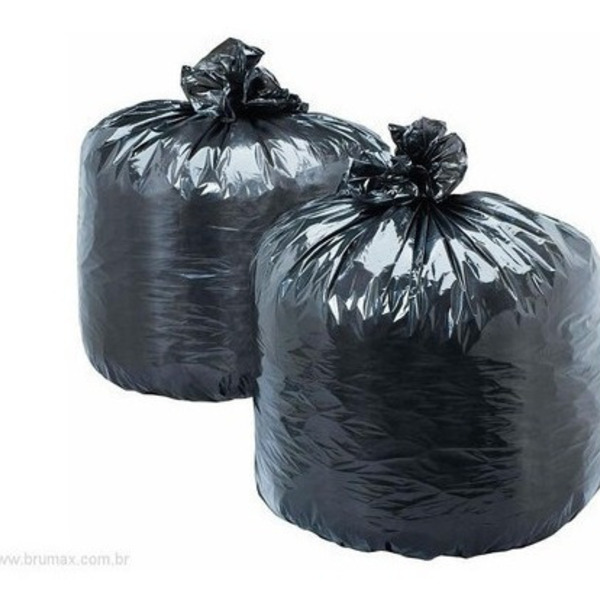 Saco De Lixo Preto 20 Litros 100 Unidades