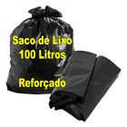 Saco De Lixo Reforçado 100 Litros Preto - 01 Kg (9 und)