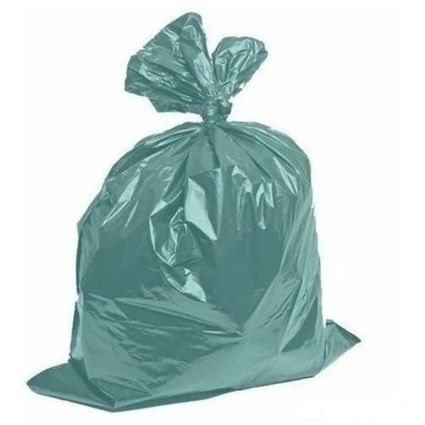Saco De Lixo Verde 100 Litros Super Leve 0,02mm 100un Verde