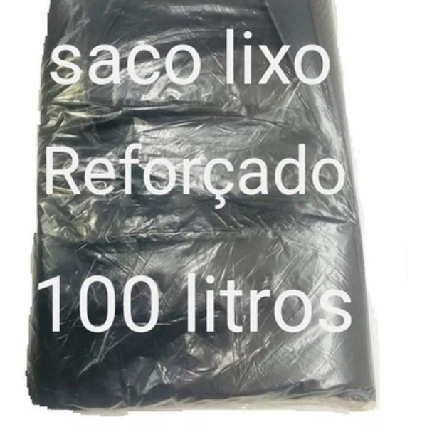 Saco Lixo 100 Litros Reforçado 100 Unidades
