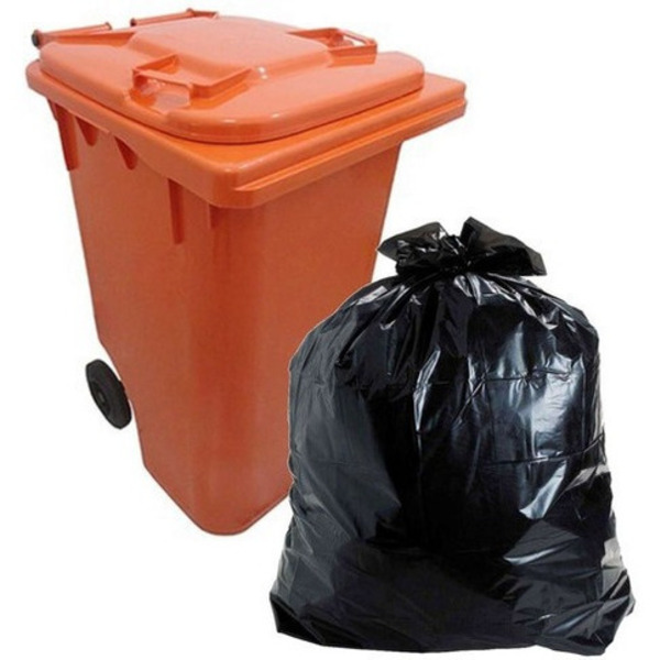 Saco Lixo Preto Reforçado 300 Litros P/ Tambor Lixeira Rodas