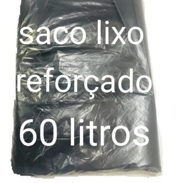 Saco Lixo Reforçado 60 Litros 100 Unidades