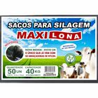 Saco P/ Silagem Pt 51x110cm 50un 200 Mic + 50 Abraç. Nylon