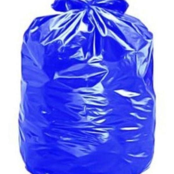 Saco Para Lixo Azul 60x70x003 60l Com 100 Unidades -