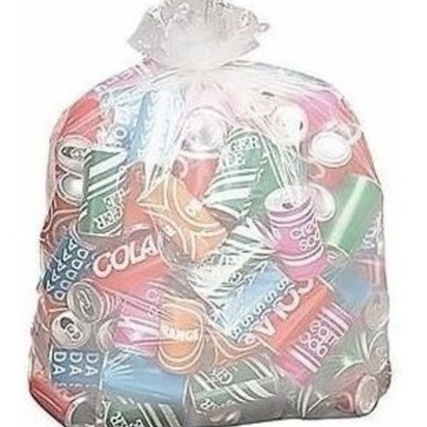 Saco Para Lixo De 200l Transparente 90x110x 0,12. Com 100un