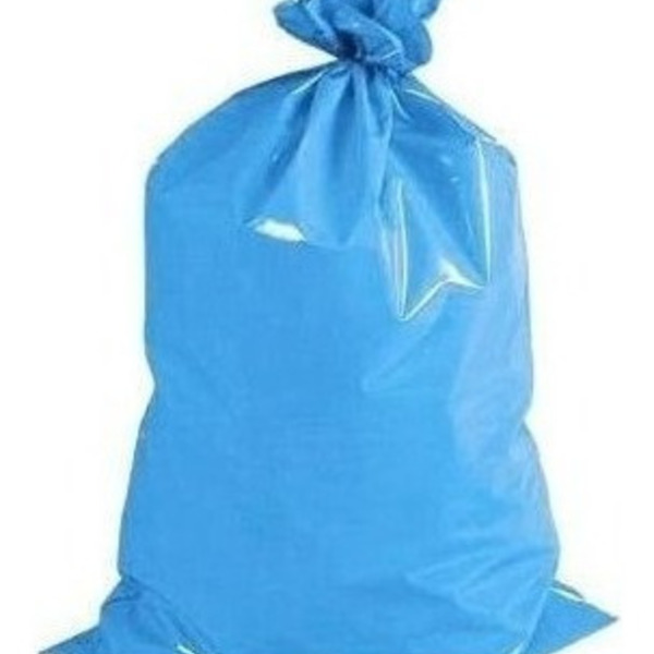 Saco Para Lixo De 20 Litros Cor Azul 35x45cm C/100 (1 Pct)