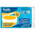 Saco Para Lixo Pratik Azul 50l - 25 Embalagens Com 10 Unidades