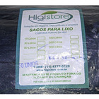Saco Para Lixo Preto Higistore Reforçado 50 Lt Com 50 Uni