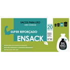 Saco Para Lixo Preto Reforçado Ensack 50 Litros - 63x80 Cm -