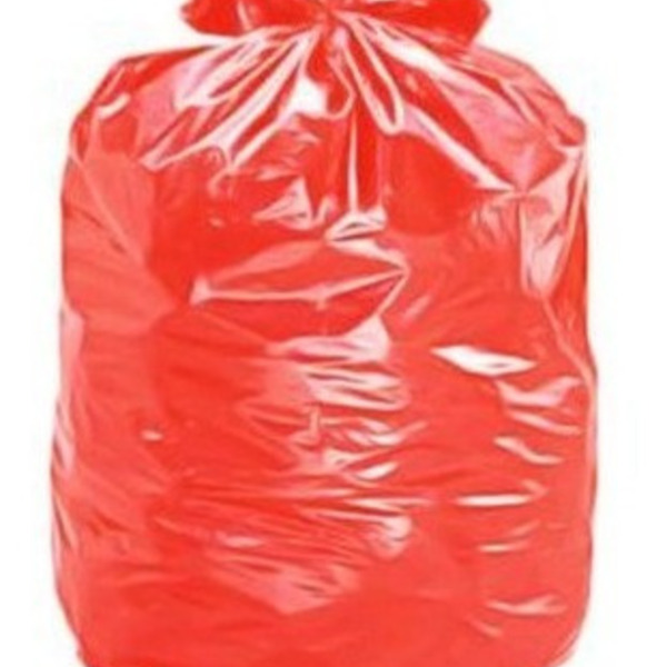 Saco Para Lixo Vermelho 45x55x003 20l Com 100 Unidades -